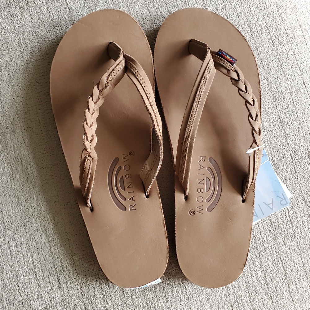 Rainbow size 6.5-7.5 sandals NWT